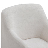 TOV Helena Tall Textured Weave Performance Fabric Dining Chair