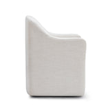 TOV Helena Tall Textured Weave Performance Fabric Dining Chair
