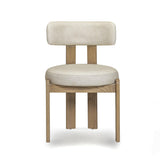 TOV Odessa Cream Performance Vegan Leather Dining Chair