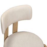 TOV Odessa Cream Performance Vegan Leather Dining Chair