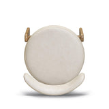 TOV Odessa Cream Performance Vegan Leather Dining Chair