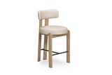 TOV Odessa Taupe Performance Vegan Leather Counter Stool