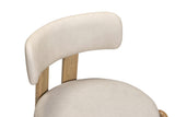 TOV Odessa Taupe Performance Vegan Leather Counter Stool