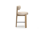 TOV Odessa Taupe Performance Vegan Leather Counter Stool