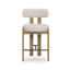 TOV Odessa Cream Performance Fabric Counter Stool