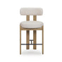 TOV Odessa Cream Performance Fabric Counter Stool