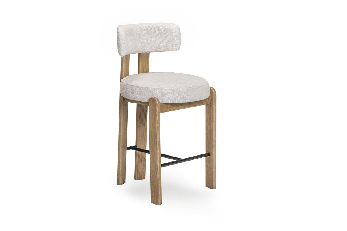 TOV Odessa Cream Performance Fabric Counter Stool