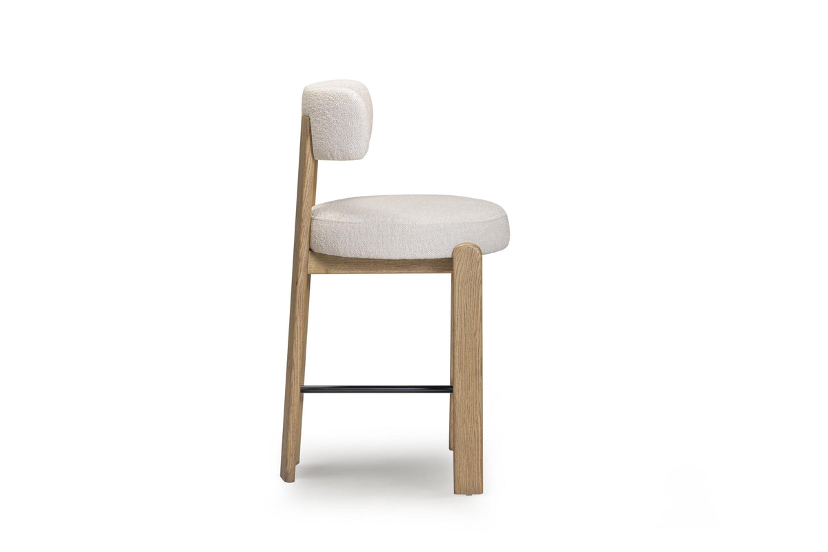 TOV Odessa Cream Performance Fabric Counter Stool