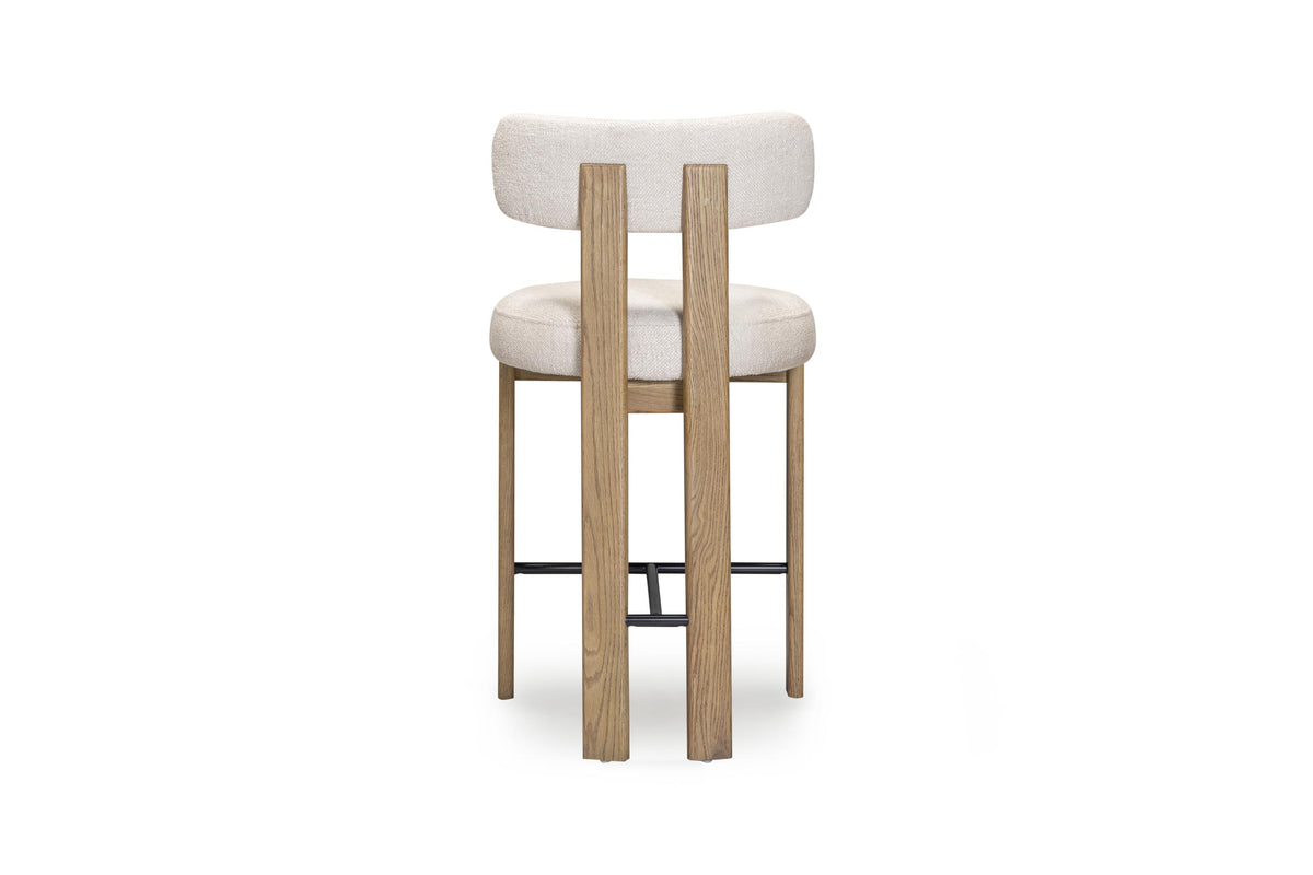 TOV Odessa Cream Performance Fabric Counter Stool