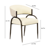 TOV Tatum 2-Tone Performance Vegan Leather Dining Chair