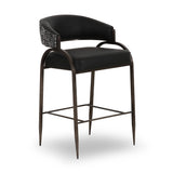 TOV Tatum 2-Tone Performance Vegan Leather Counter Stool