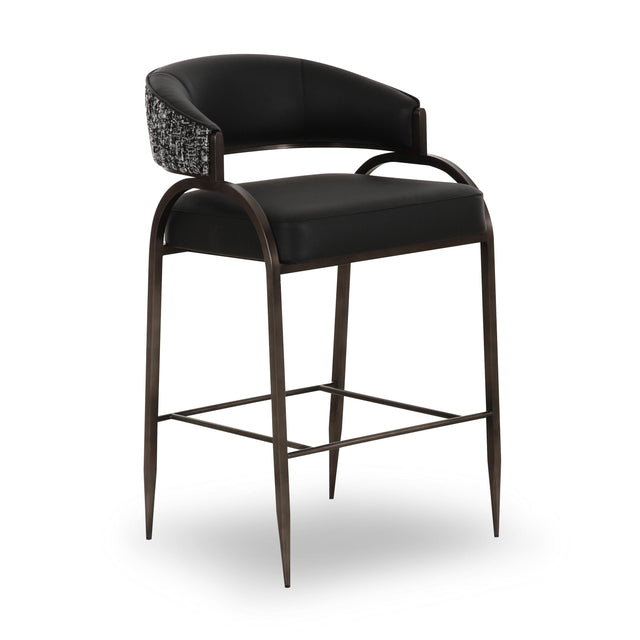 TOV Tatum 2-Tone Performance Vegan Leather Counter Stool