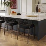 TOV Tatum 2-Tone Performance Vegan Leather Counter Stool