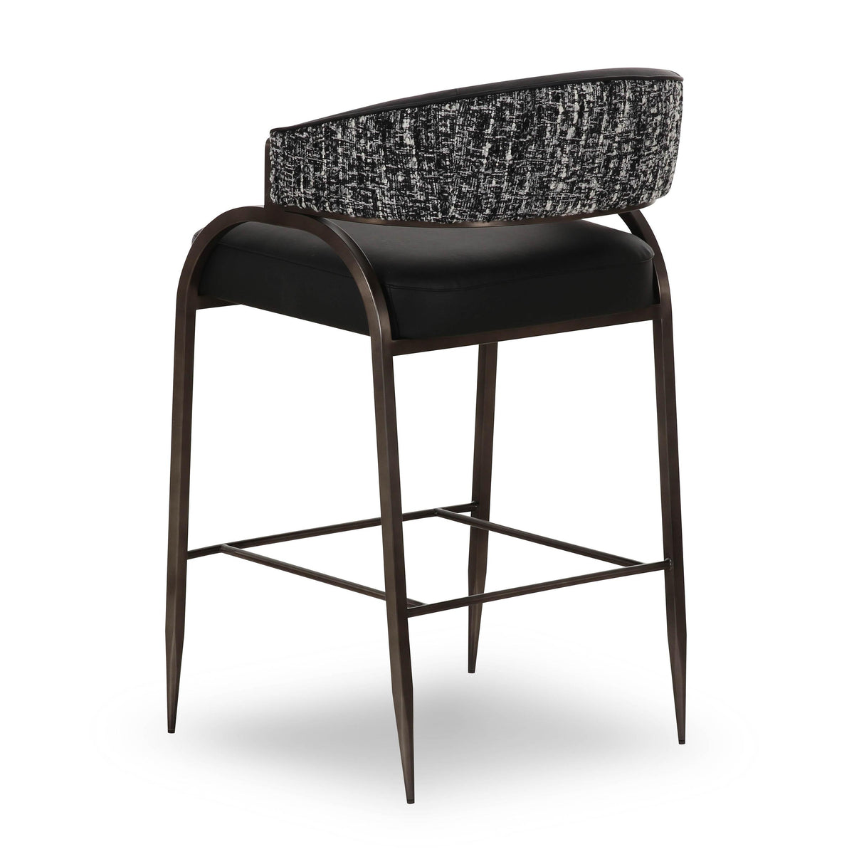 TOV Tatum 2-Tone Performance Vegan Leather Counter Stool