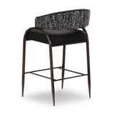TOV Tatum 2-Tone Performance Vegan Leather Counter Stool