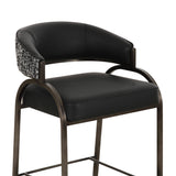 TOV Tatum 2-Tone Performance Vegan Leather Counter Stool