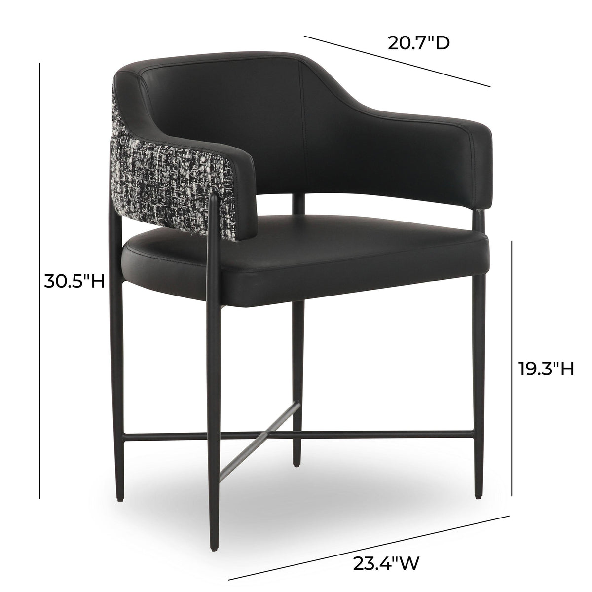 TOV Sezanne 2-Tone Performance Vegan Leather Dining Chair