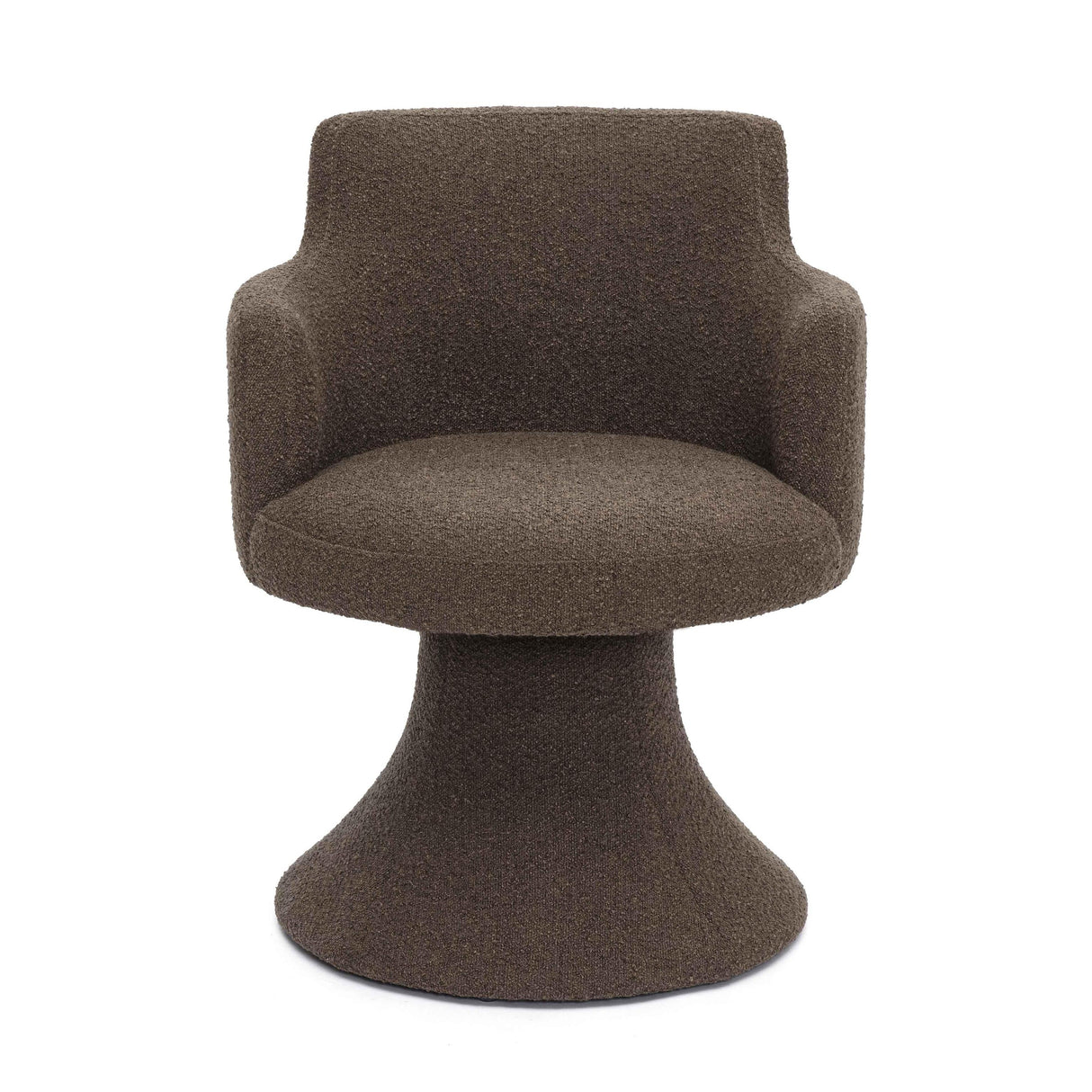 TOV Jeffree Performance Boucle Swivel Dining Chair