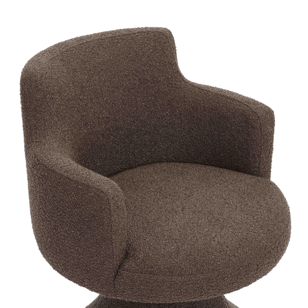 TOV Jeffree Performance Boucle Swivel Dining Chair