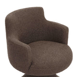 TOV Jeffree Performance Boucle Swivel Dining Chair