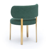TOV Margaret Green Performance Chenille Dining Chair