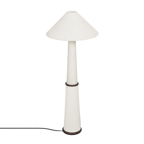 TOV Faith White Boucle Floor Lamp