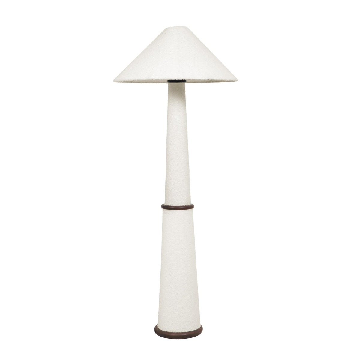 TOV Faith White Boucle Floor Lamp