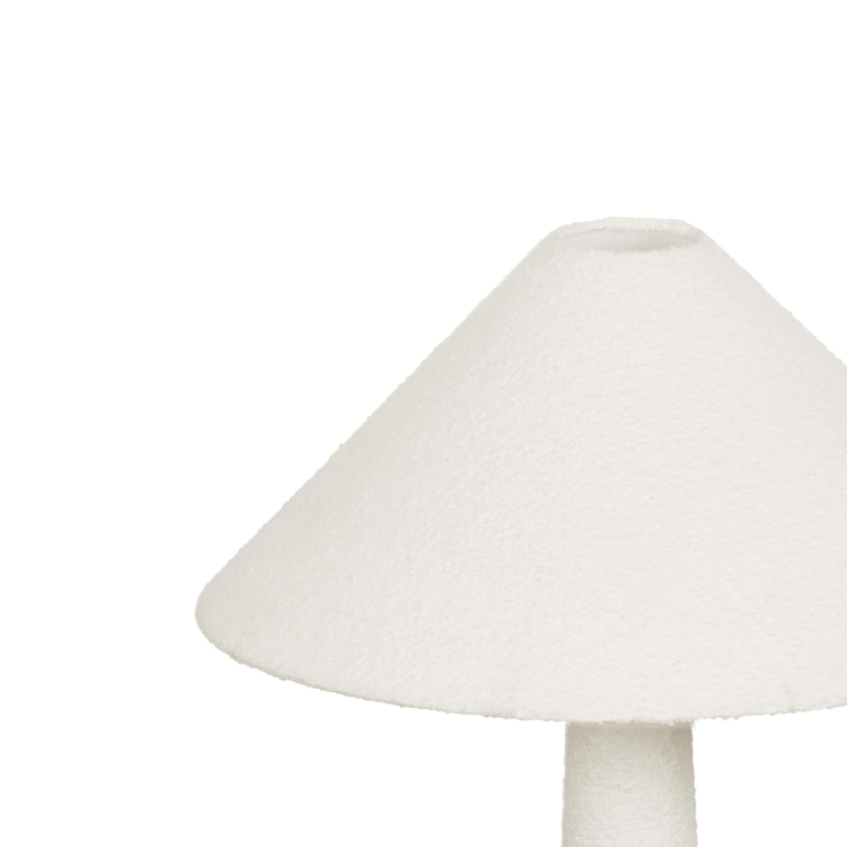 TOV Faith White Boucle Floor Lamp