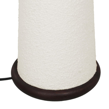 TOV Faith White Boucle Floor Lamp