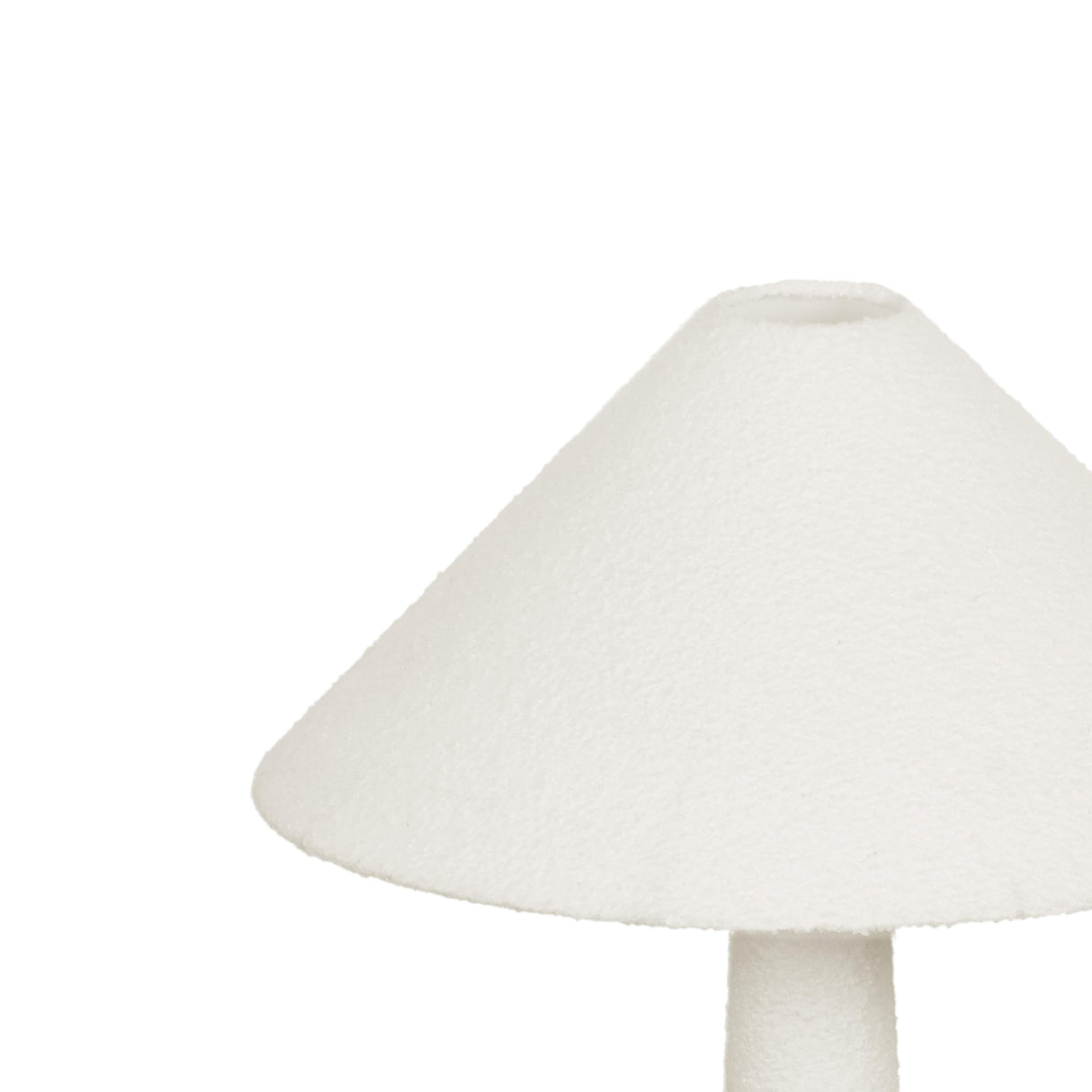TOV Faith White Boucle Floor Lamp