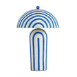 TOV Maiori Striped Papier Mache Table Lamp