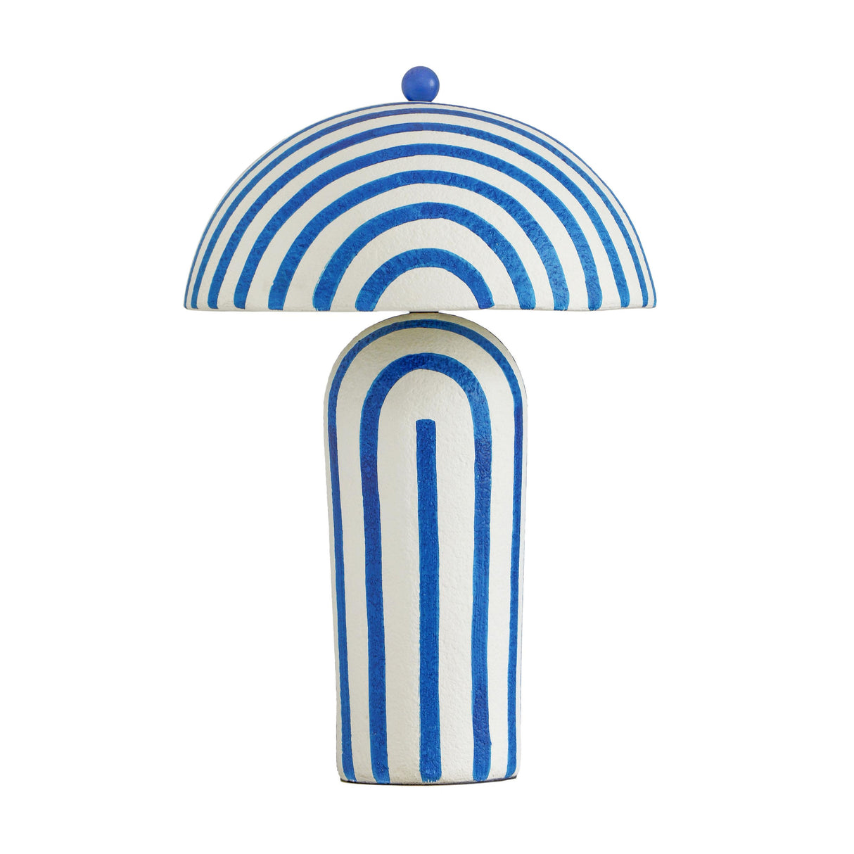 TOV Maiori Striped Papier Mache Table Lamp