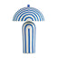 TOV Maiori Striped Papier Mache Table Lamp