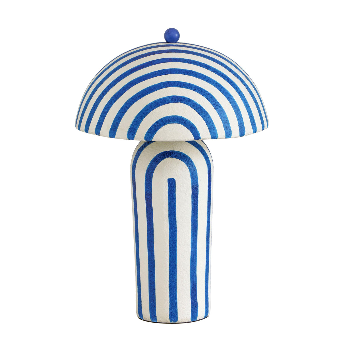 TOV Maiori Striped Papier Mache Table Lamp
