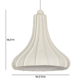 TOV Looma Cotton Mache Pendant Lamp