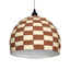TOV Taurus White and Terracotta Cotton Mache Pendant Lamp