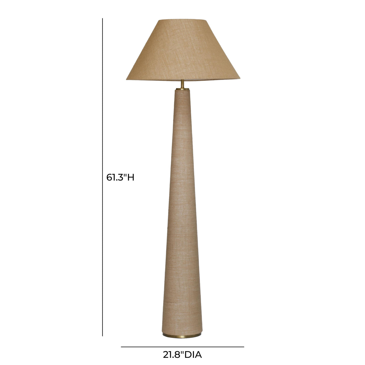 TOV Graham Natural Jute Floor Lamp