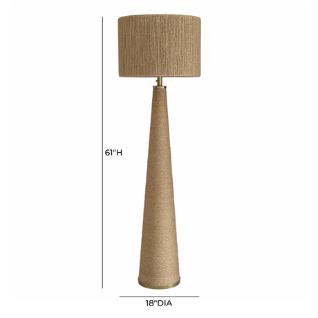 TOV Aya Natural Jute Floor Lamp