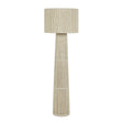 TOV Tapered Natural Chenille Fiber Floor Lamp