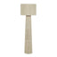 TOV Tapered Natural Chenille Fiber Floor Lamp
