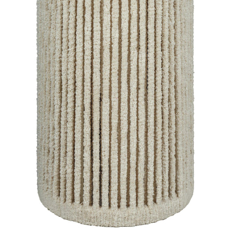 TOV Tapered Natural Chenille Fiber Floor Lamp