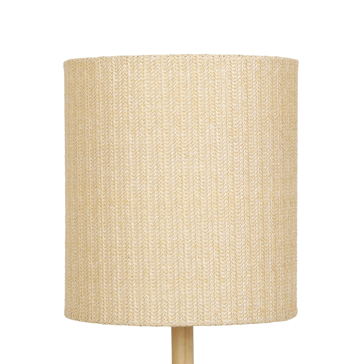TOV Lamia Natural Burl and Raffia Designer Table Lamp