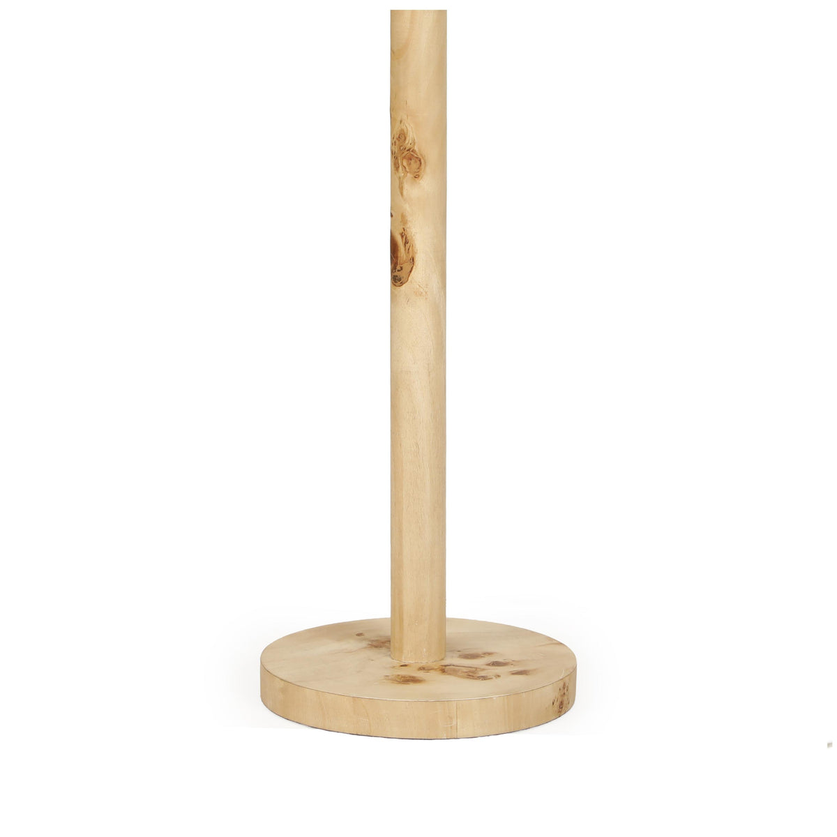 TOV Lamia Natural Burl and Raffia Designer Table Lamp