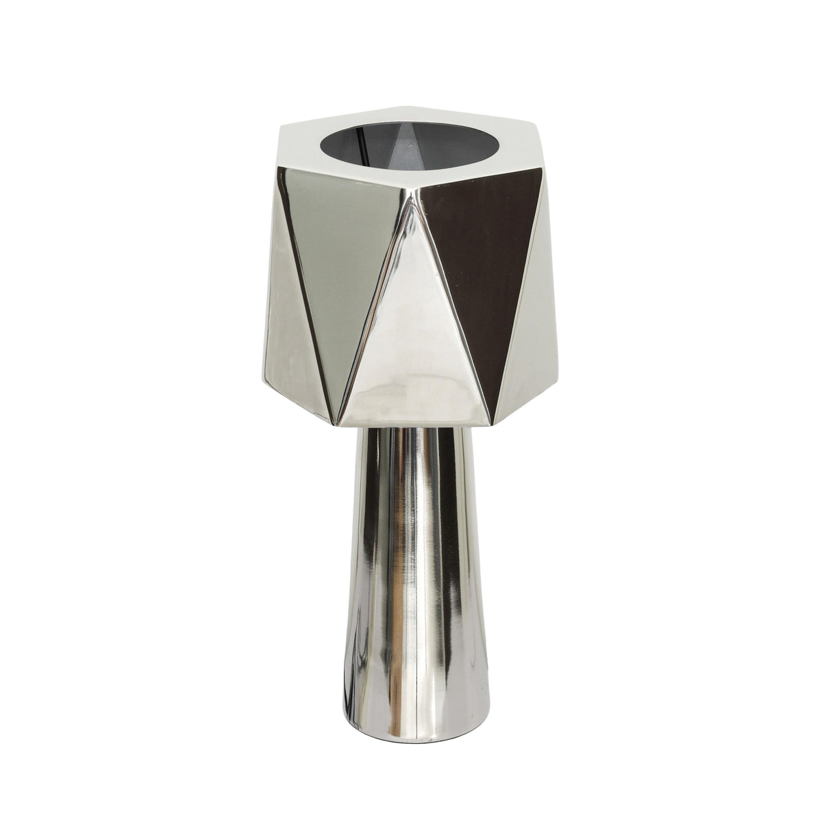 TOV Polished Nickel Table Lamp