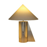 TOV Geo Angled Chrome Table Lamp
