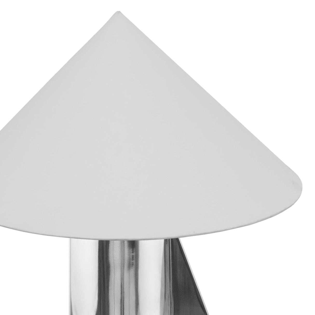 TOV Geo Angled Chrome Table Lamp
