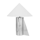 TOV Geo Angled Chrome Table Lamp