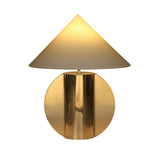 TOV Geo Semi-Circled Chrome Table Lamp