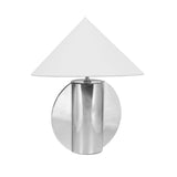 TOV Geo Semi-Circled Chrome Table Lamp