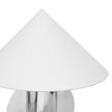TOV Geo Semi-Circled Chrome Table Lamp